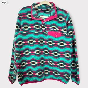 W’s Patagonia Wild Desert Lightweight 1/4 Snap-T Pullover Synchilla Fleece Large